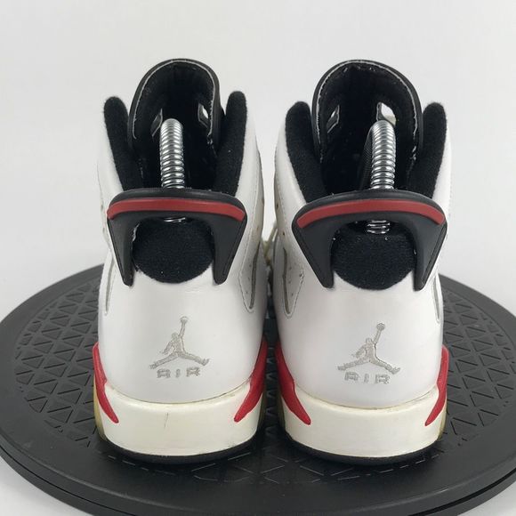 Nike Air Jordan 6 Retro White/Varsity Red 384665-102 Youth Size 4Y - Picture 6 of 12